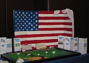 American Flag and Salt Map